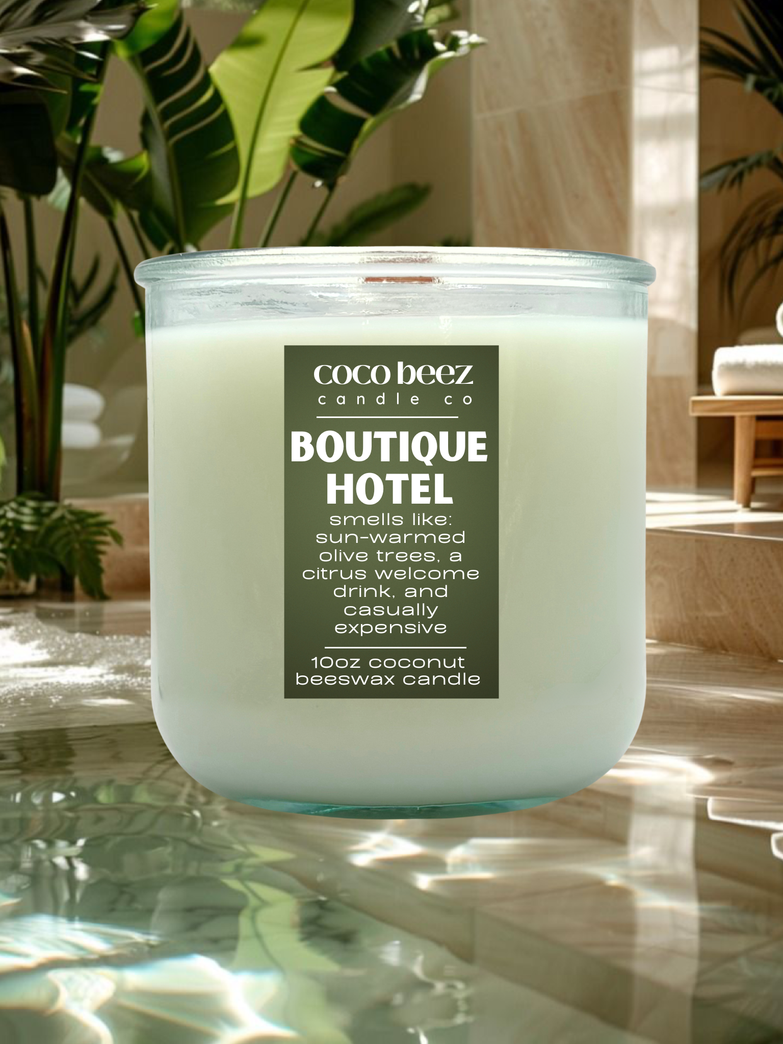 Boutique Hotel Olive Leaf Citron Candle