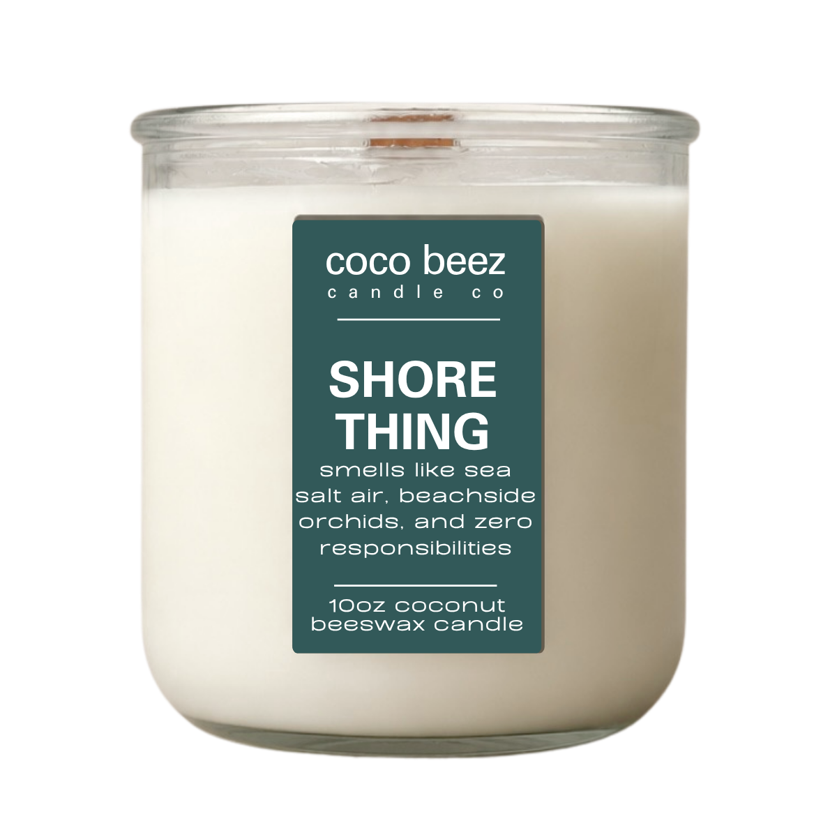 sea salt and orchid candle called shore thing