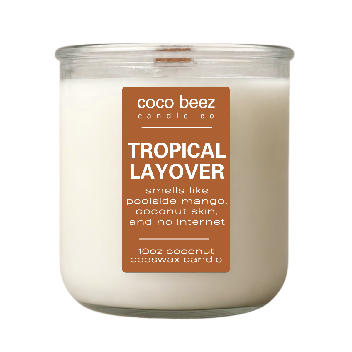 mango coconut milk candle called tropical layover